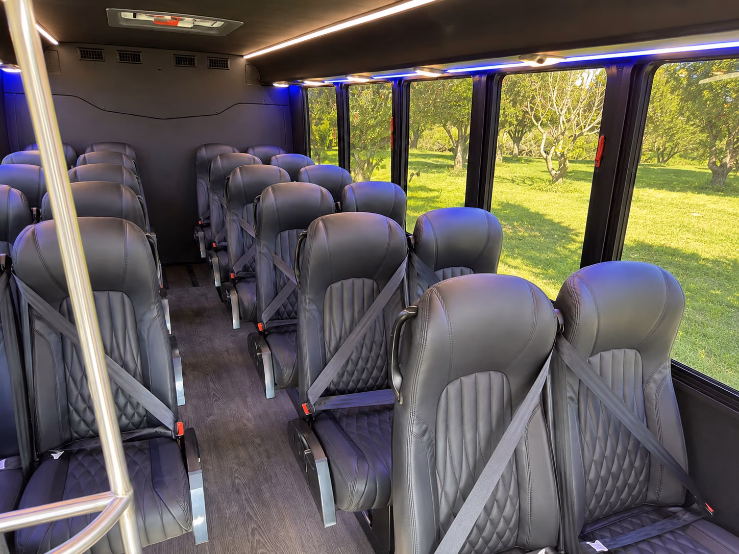 ontario 18 passenger minibus interior
