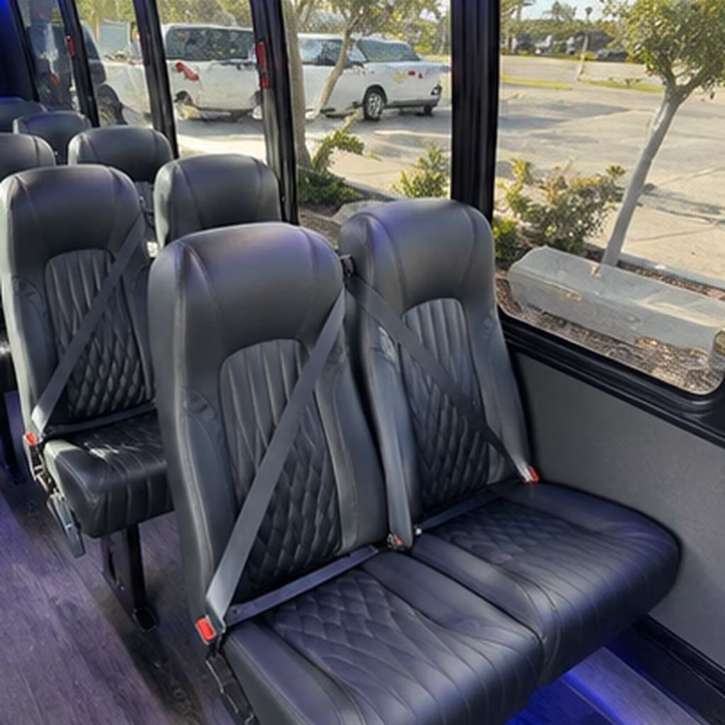 ontario 28 passenger minibus inside