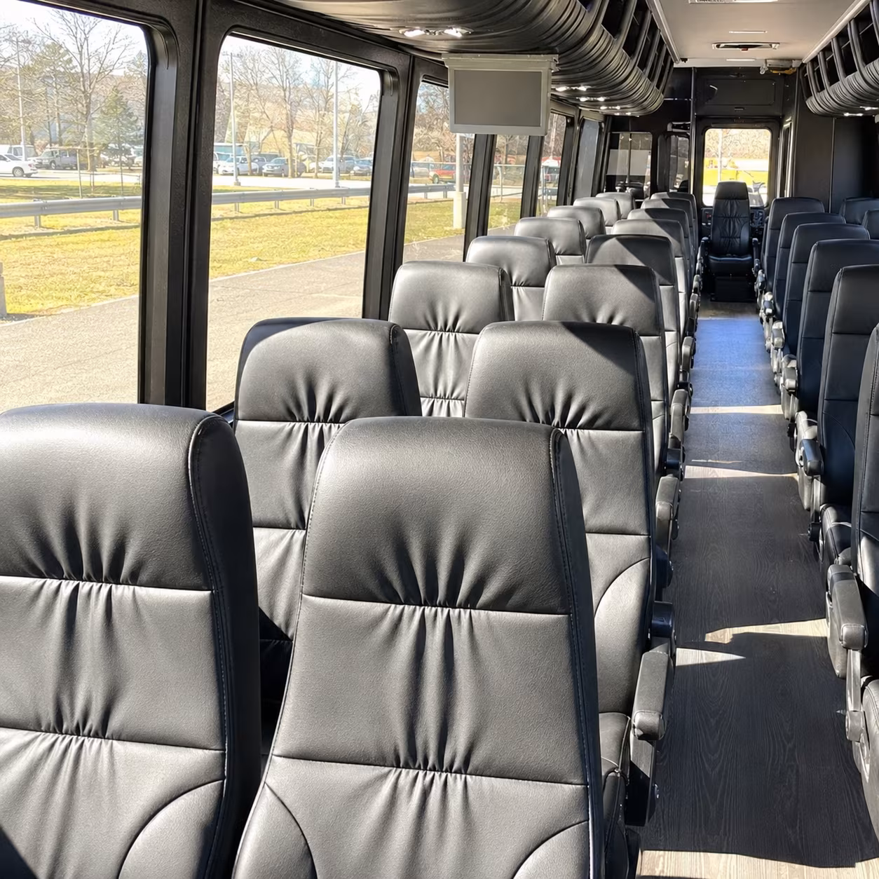 ontario 28 passenger minibus interior