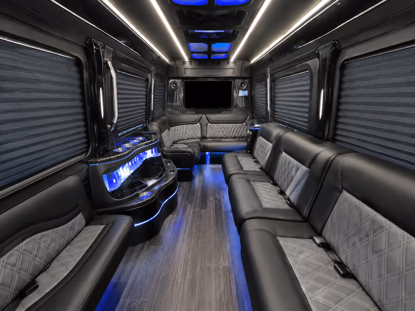 ontario 30 passenger party bus inside