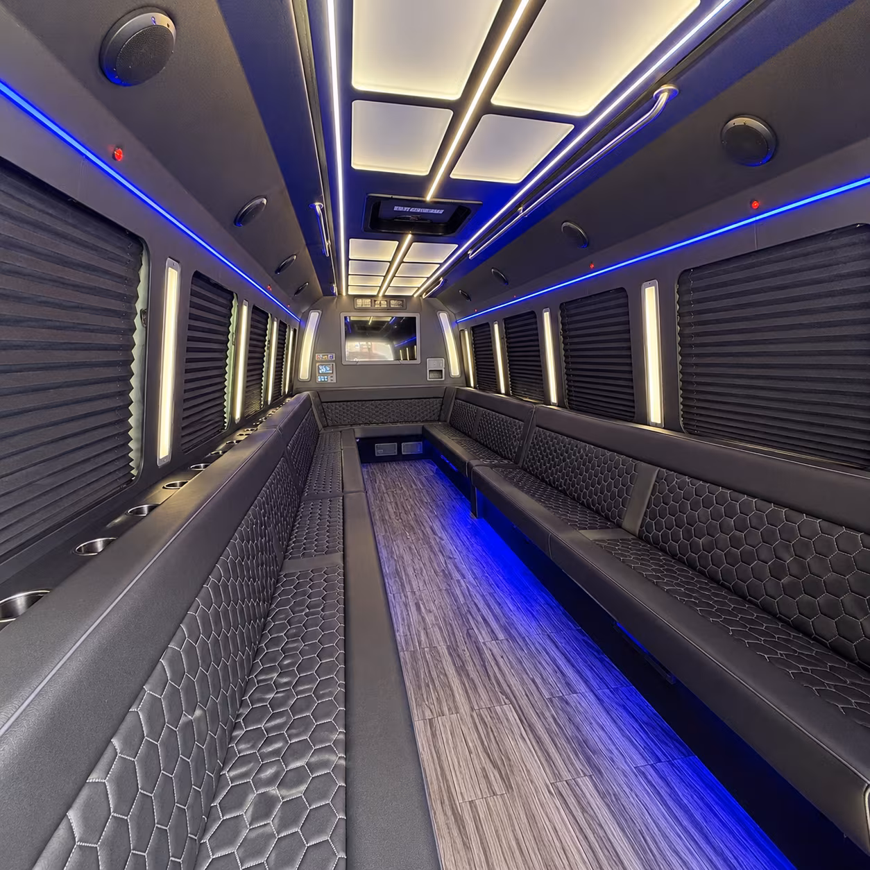 ontario 30 passenger party bus interior